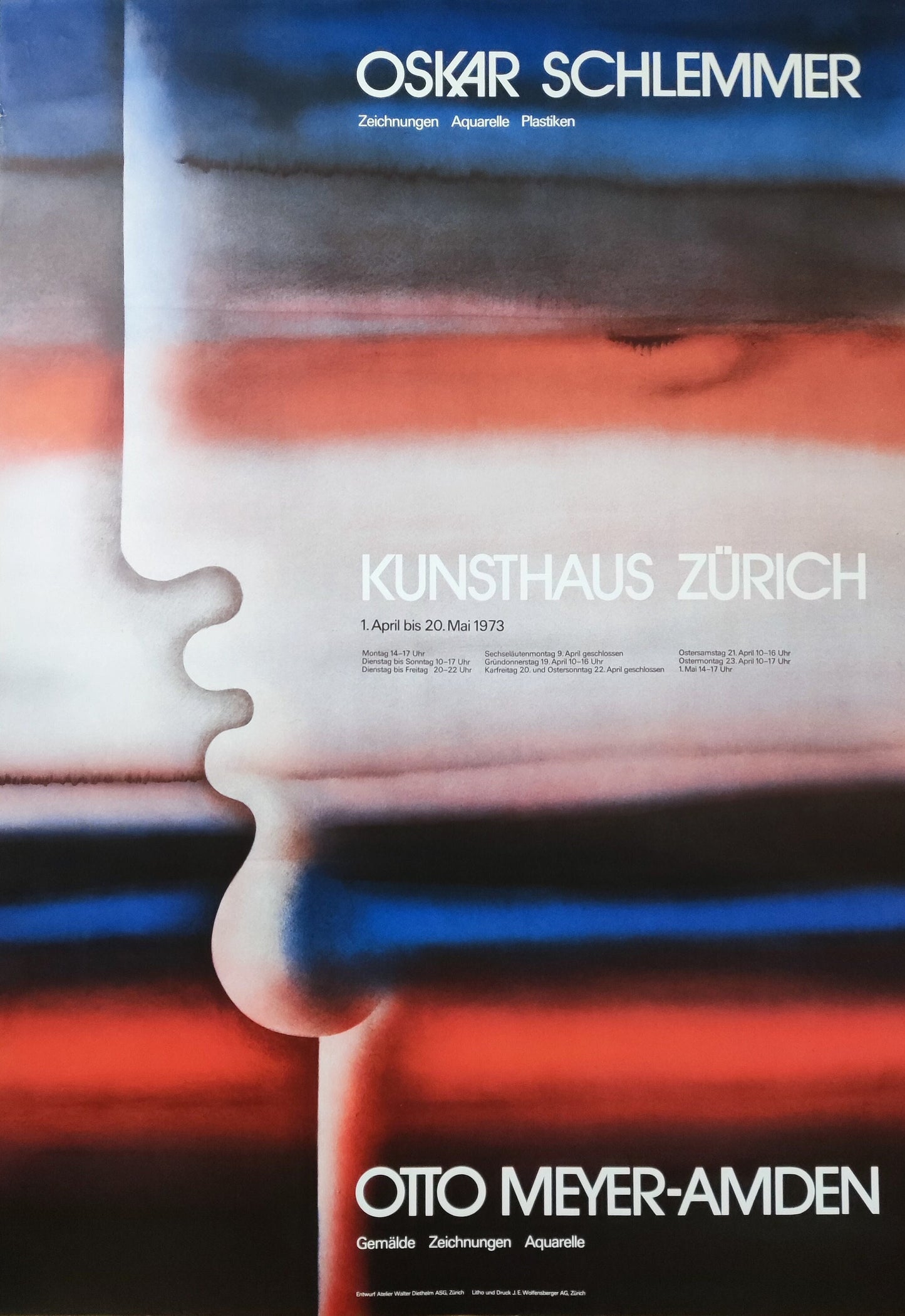Oskar Schlemmer & Otto Meyer-Amden art poster - 35.6"×50.4" (90.5×128cm)