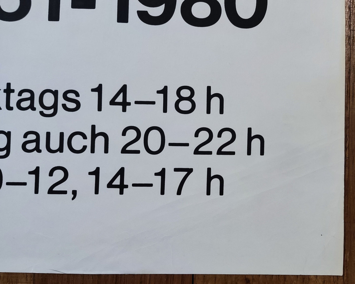 Heinz Keller art exhibition poster - 35.8"×50.4" (91×128cm)