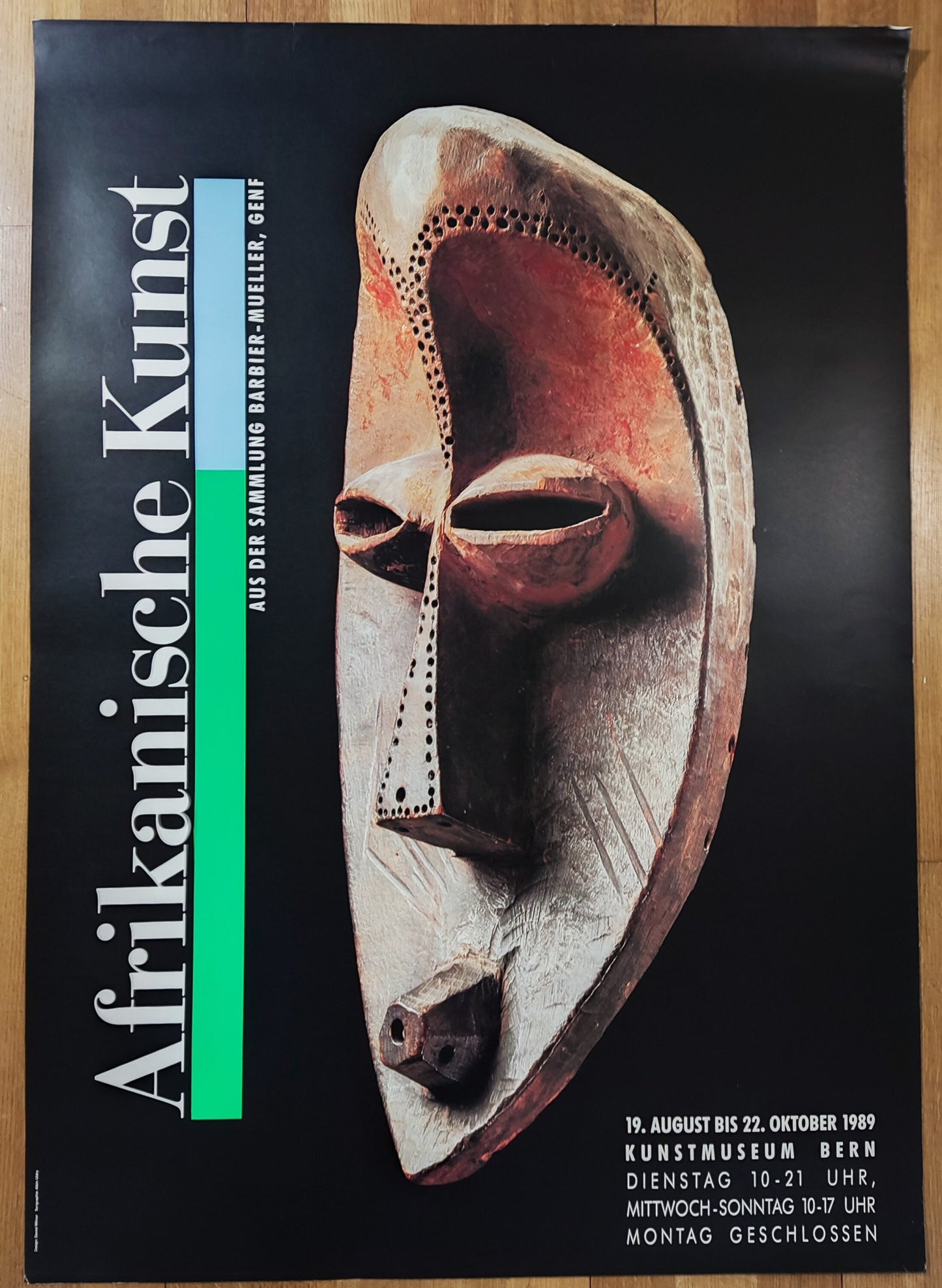 Afrikanische Kunst art exhibition poster - 35.6"×50.4" (90.5×128cm)