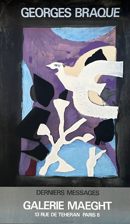 Georges Braque art exhibition poster - 16.7"×28.0" (42.5×71cm)