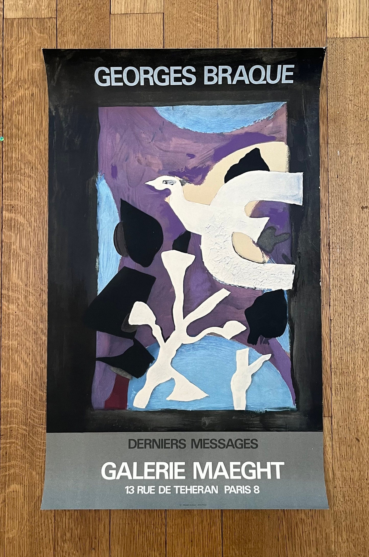 Georges Braque art exhibition poster - 16.7"×28.0" (42.5×71cm)