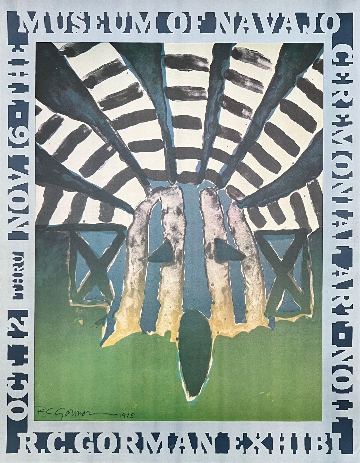 R. C. Gorman original art exhibition poster - 17.9"×22.9" (45.5×58.2cm)