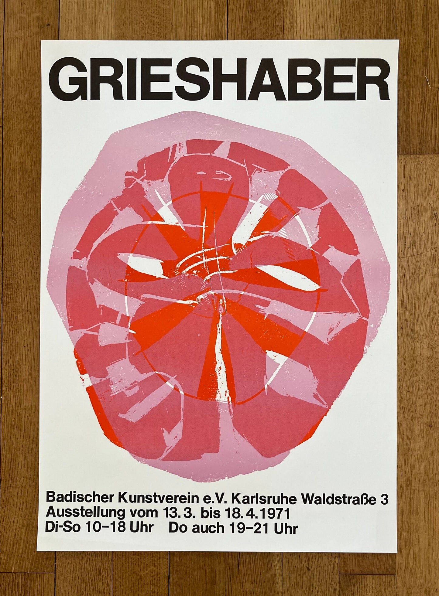Hap Grieshaber art poster - 21.3"×30.3" (54×77cm)