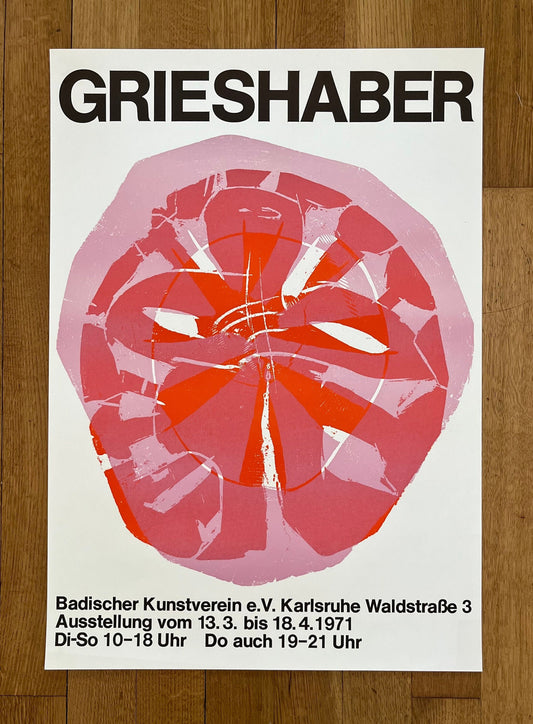 Hap Grieshaber art poster - 21.3"×30.3" (54×77cm)
