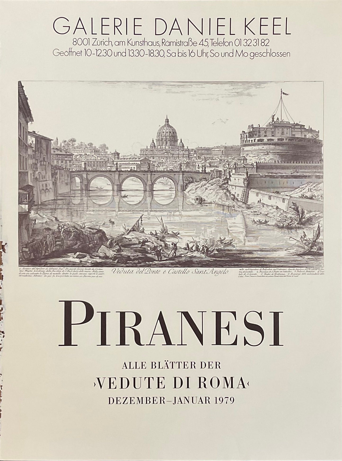 Piranesi original art poster used - 16.5"×22.0" (42×56cm)