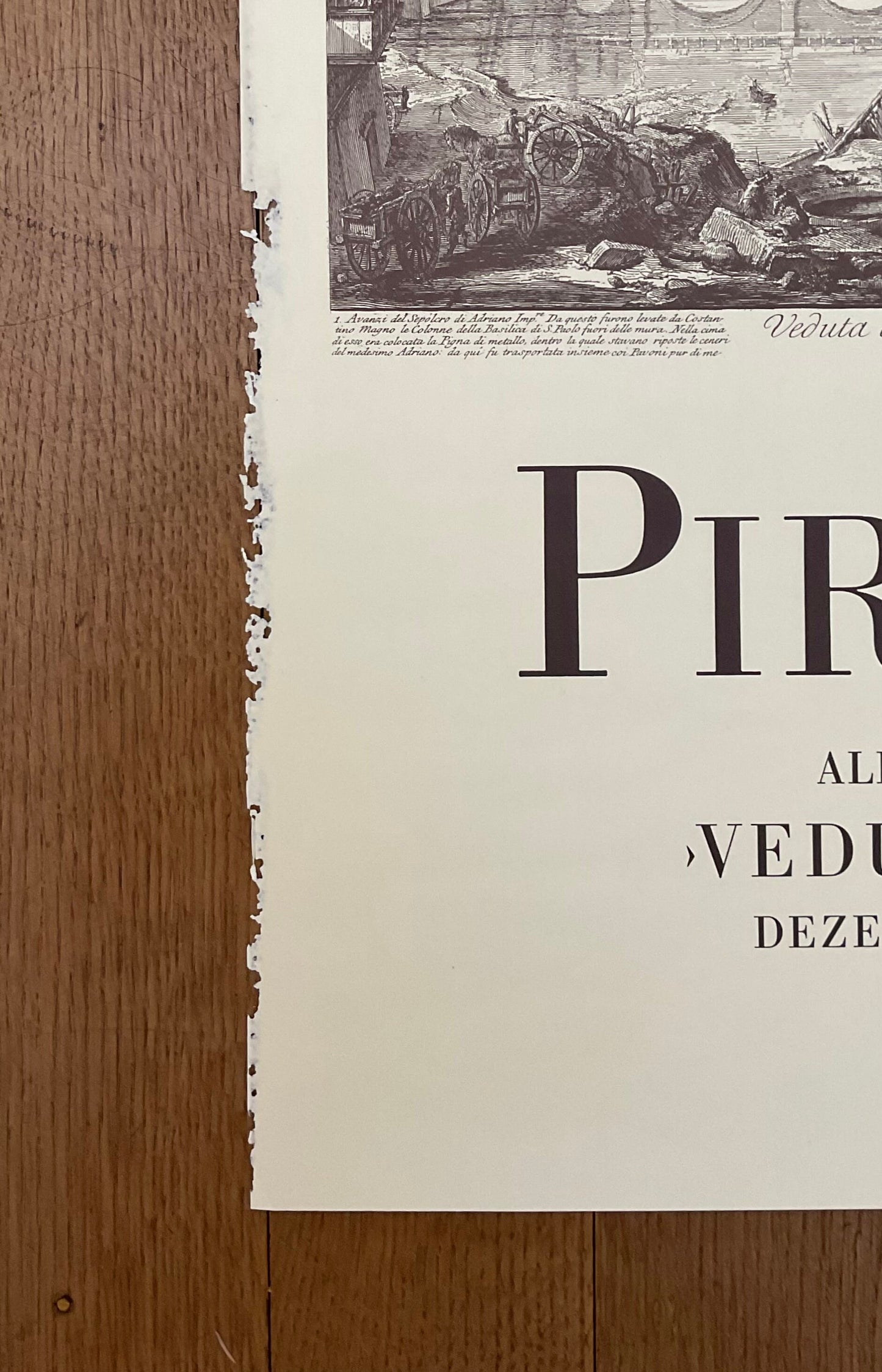 Piranesi original art poster used - 16.5"×22.0" (42×56cm)