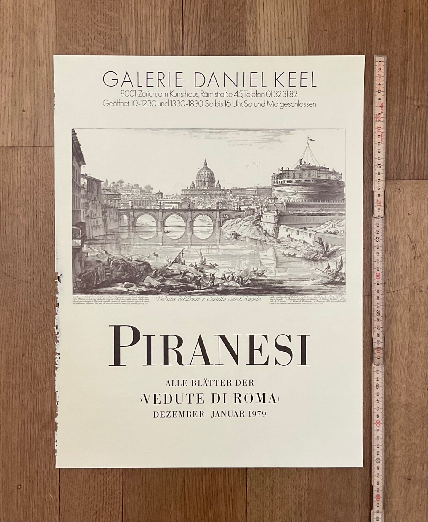 Piranesi original art poster used - 16.5"×22.0" (42×56cm)