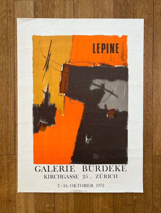 Stanislas Lépine original art poster - 21.5"×29.3" (54.5×74.5cm)
