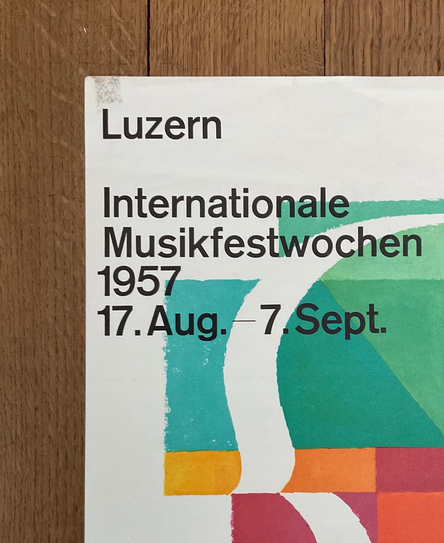 Internationale Musikfestwochen art exhibition poster - 12.2"×19.7" (31×50cm)
