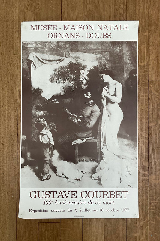 Gustave Courbet  art exhibition poster - 18.1"×29.9" (46×76cm)
