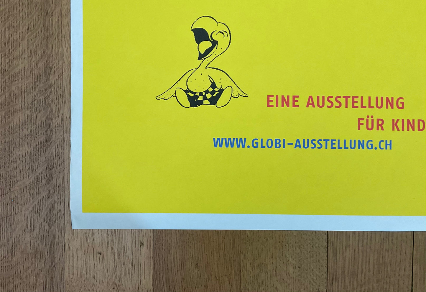 Globi original art poster - 35.2"×50.0" (89.5×127cm)