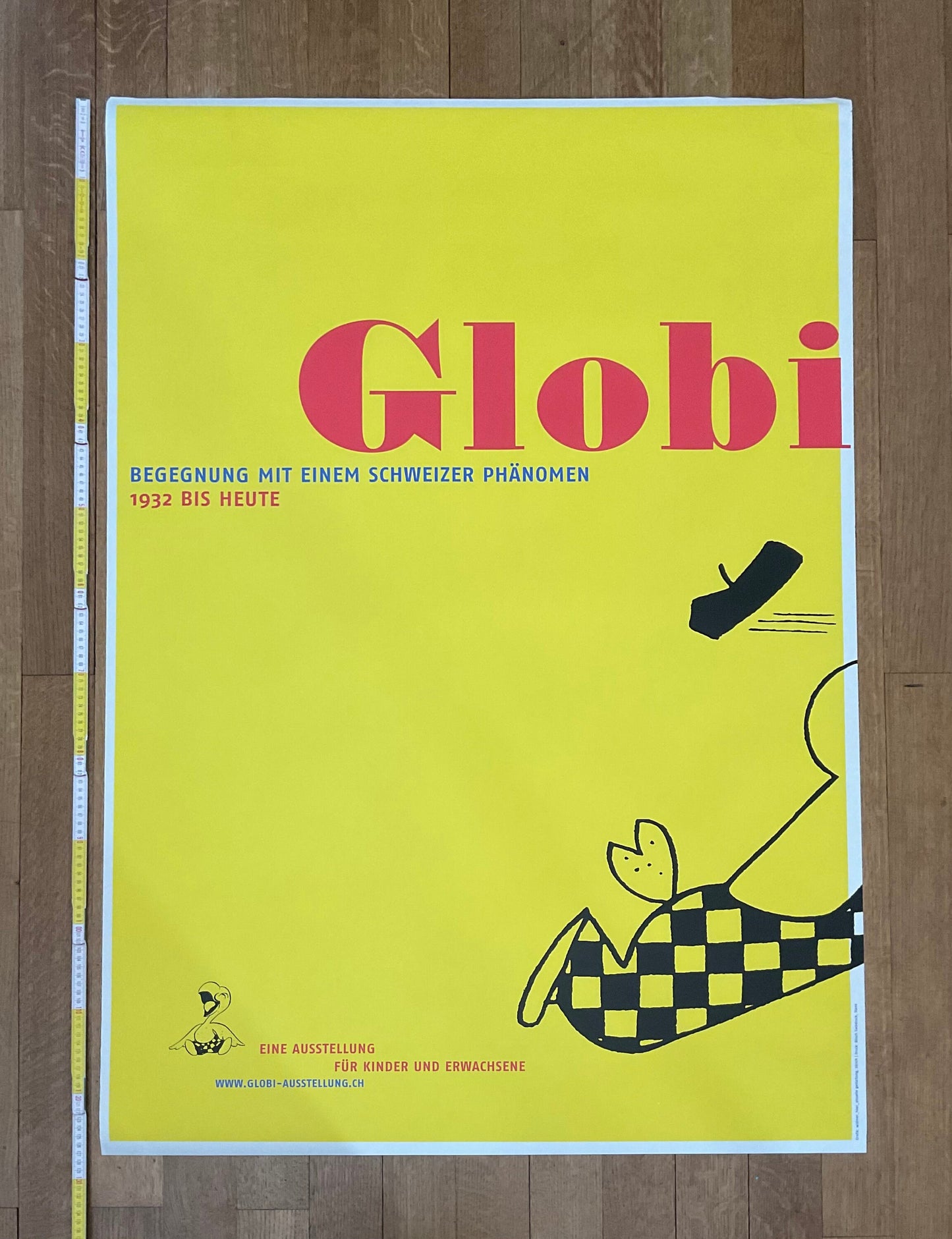 Globi original art poster - 35.2"×50.0" (89.5×127cm)