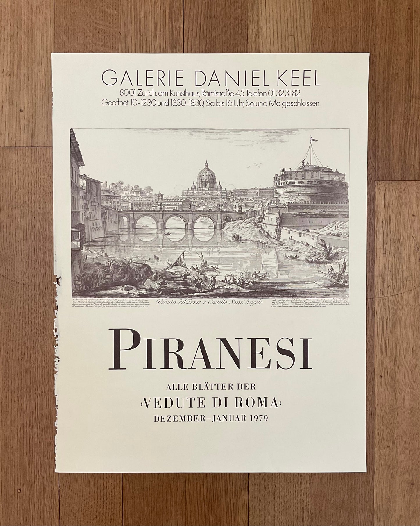 Piranesi original art poster used - 16.5"×22.0" (42×56cm)