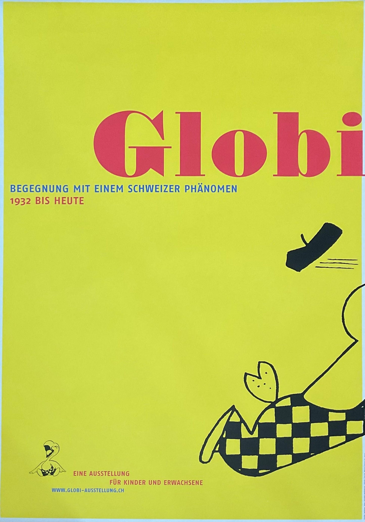 Globi original art poster - 35.2"×50.0" (89.5×127cm)