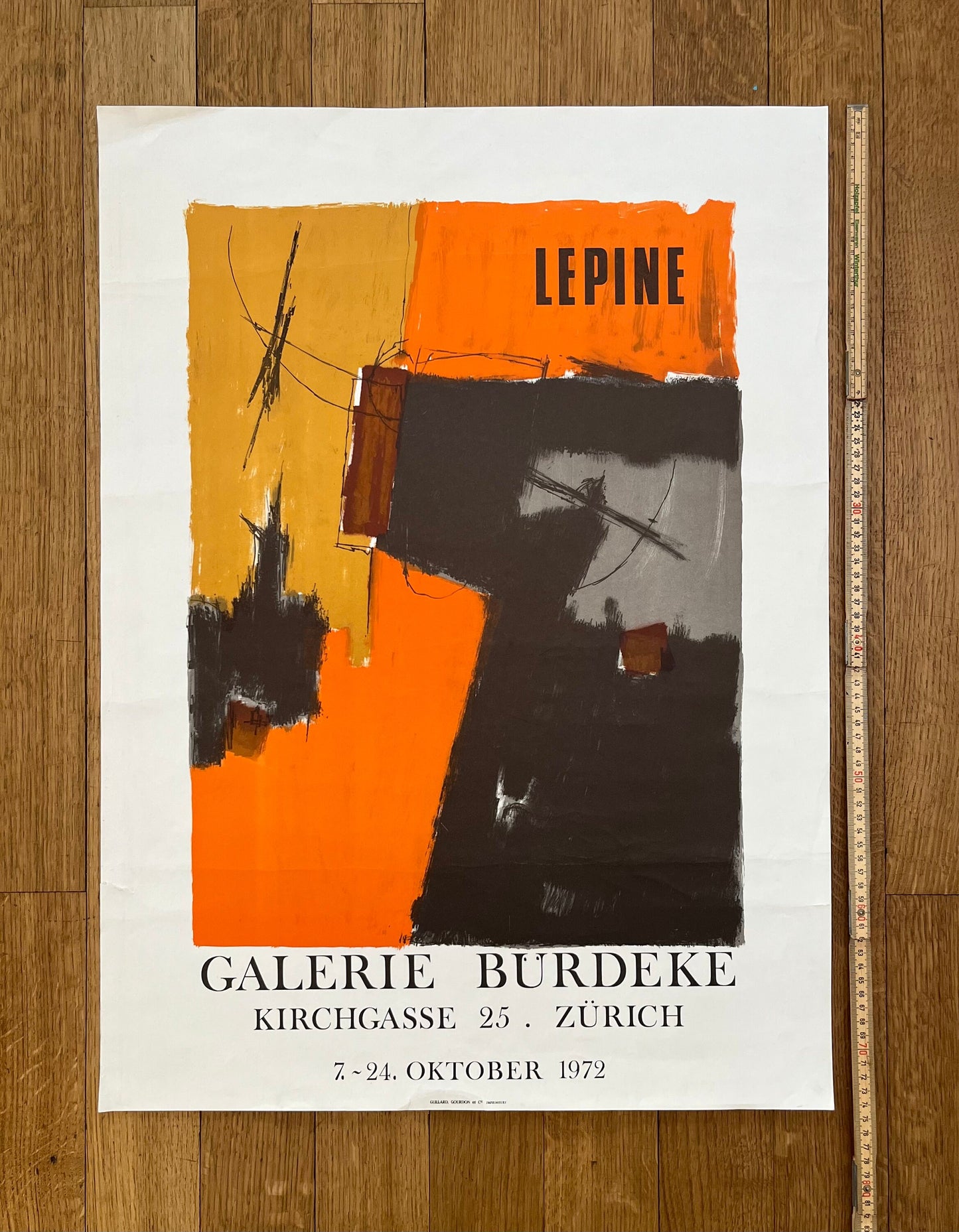 Stanislas Lépine original art poster - 21.5"×29.3" (54.5×74.5cm)