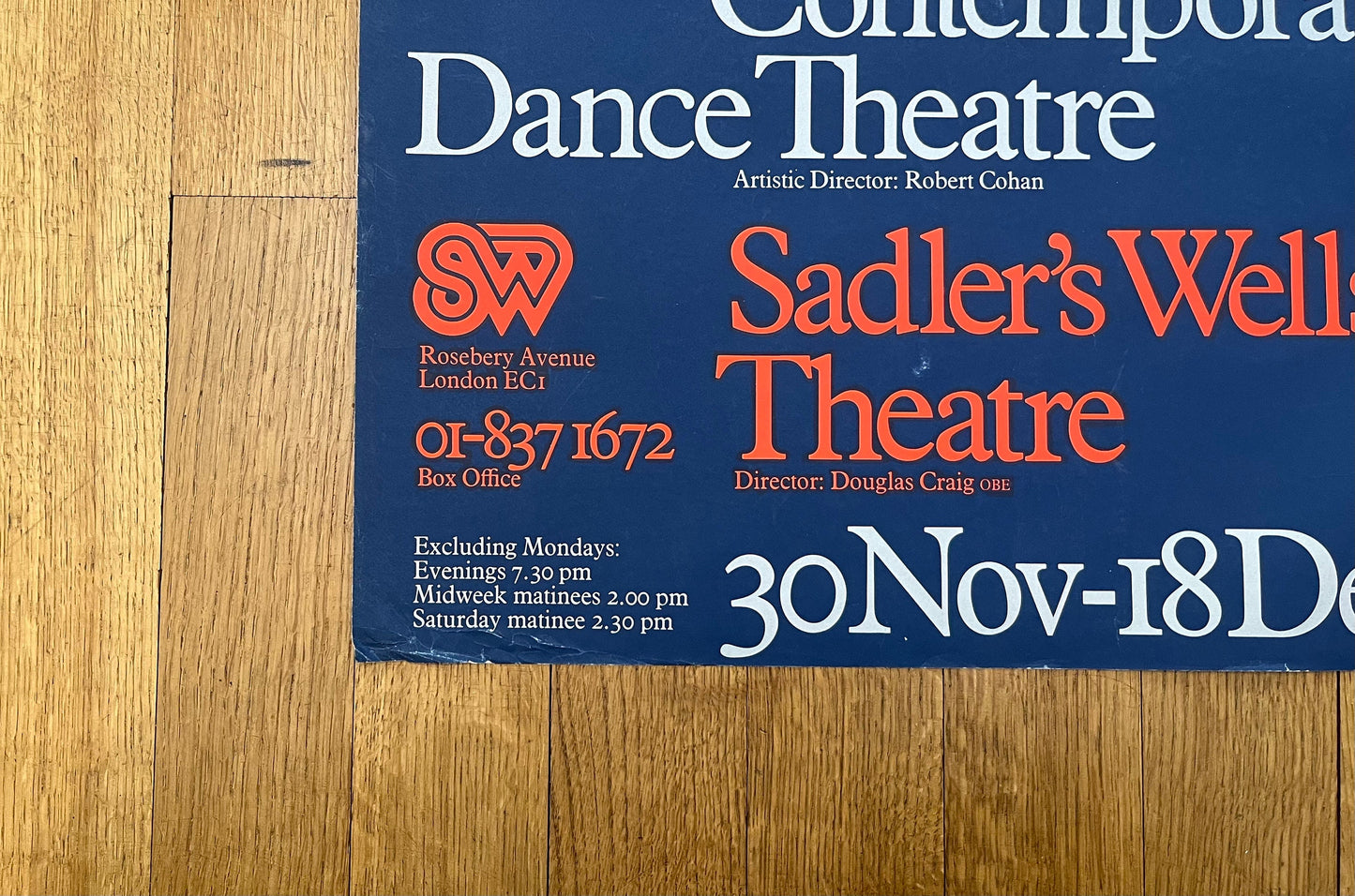 Crickmay London Contemporary Dance Theatre art poster - 19.9"×29.7" (50.6×75.5cm)
