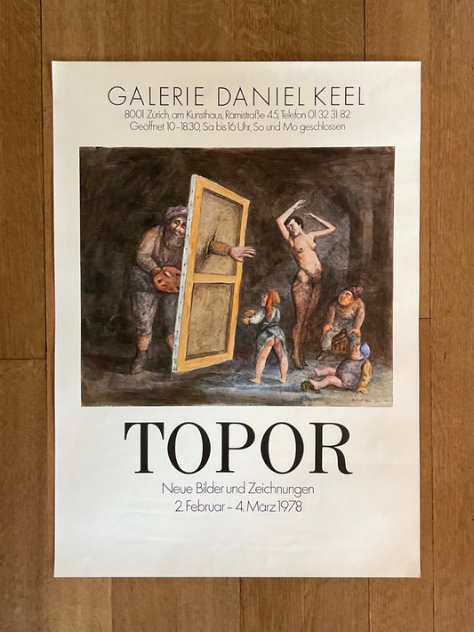Roland Topor original art poster - 19.1"×26.8" (48.5×68cm)