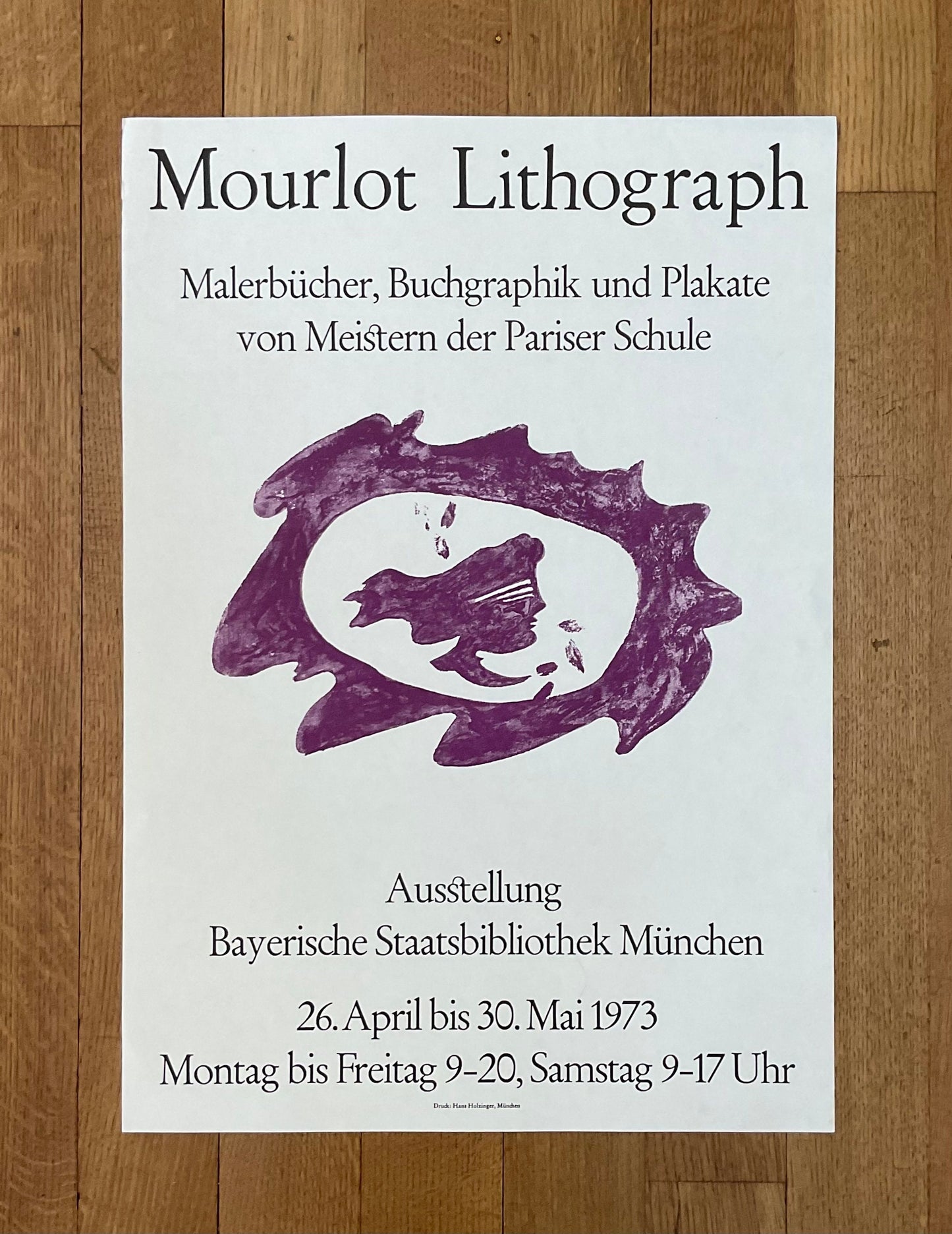 Georges Braque original art poster Mourlot - 16.9"×24.0" (43×61cm)