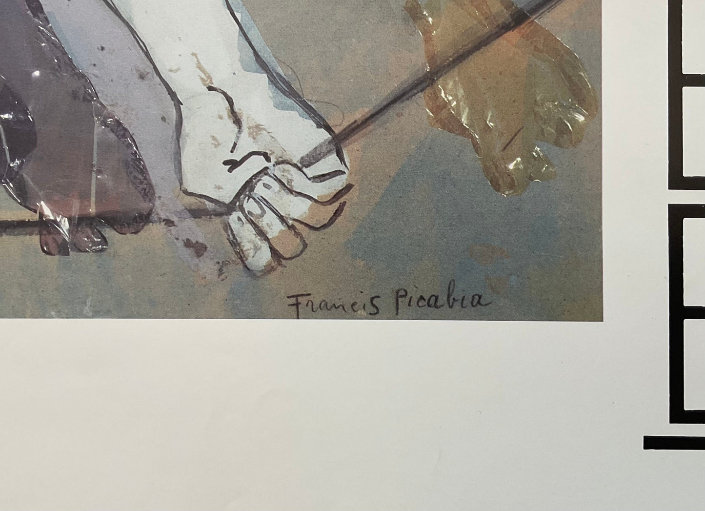 Francis Picabia original art poster - 27.6"×39.4" (70×100cm)