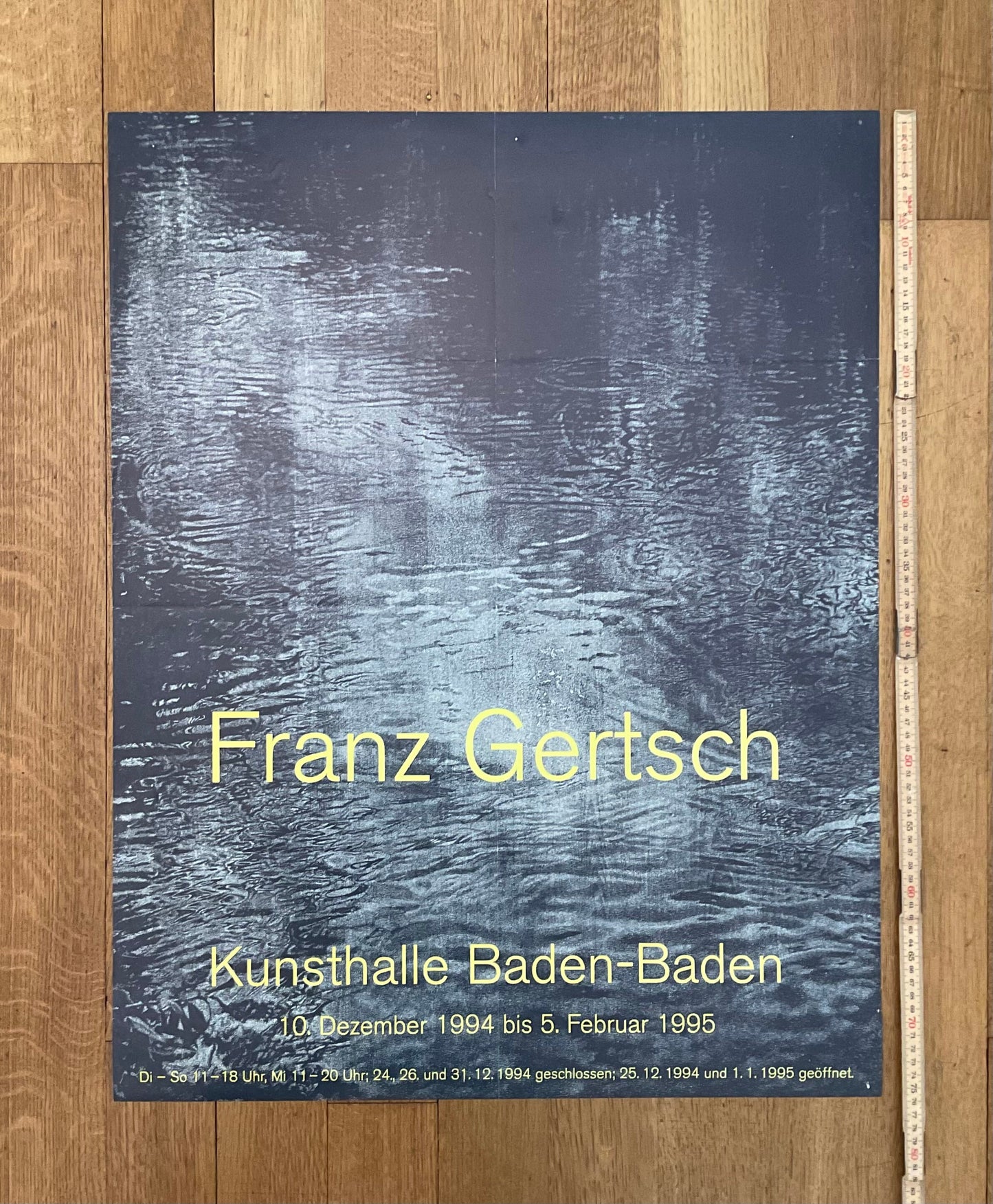 Franz Gertsch original art exhibition poster - 23.4"×30.1" (59.5×76.5cm)