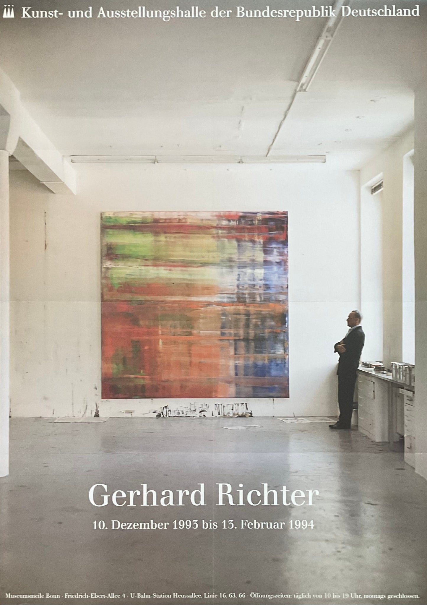 Gerhard Richter original art poster folded - 23.4"×33.1" (59.5×84cm)