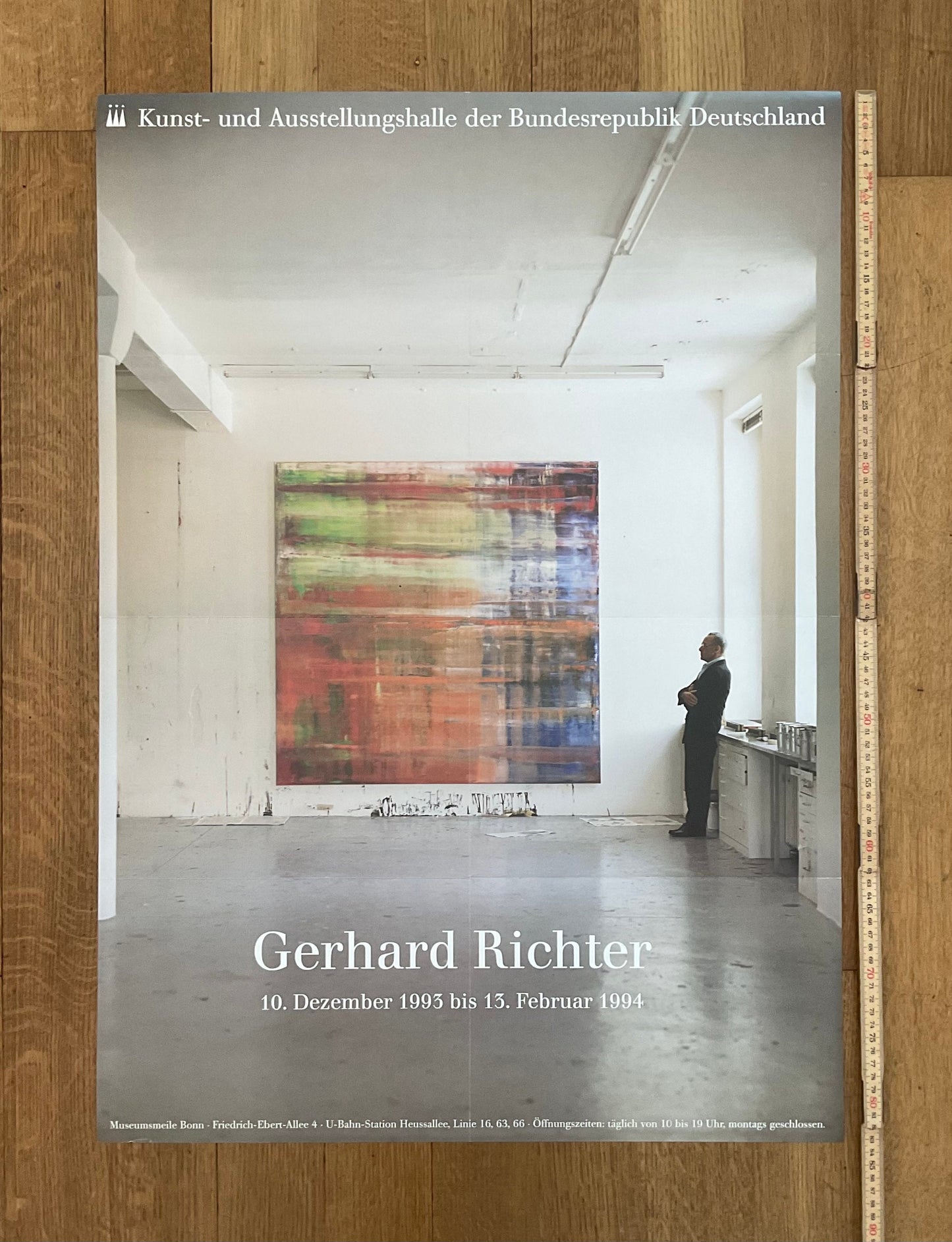 Gerhard Richter original art poster folded - 23.4"×33.1" (59.5×84cm)