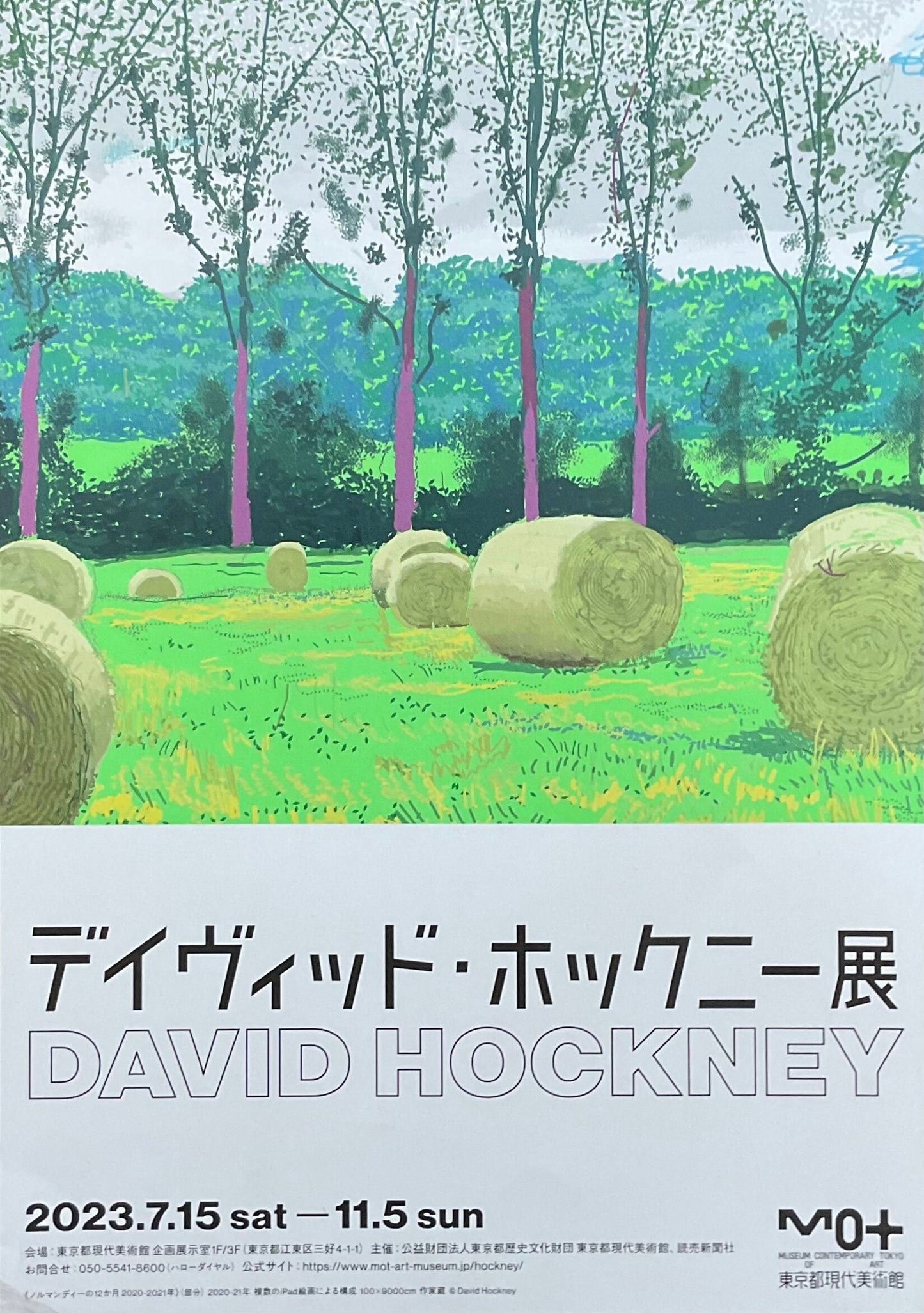 David Hockney exhibition poster flyer - 8.3"×11.7" (21×29.7cm)