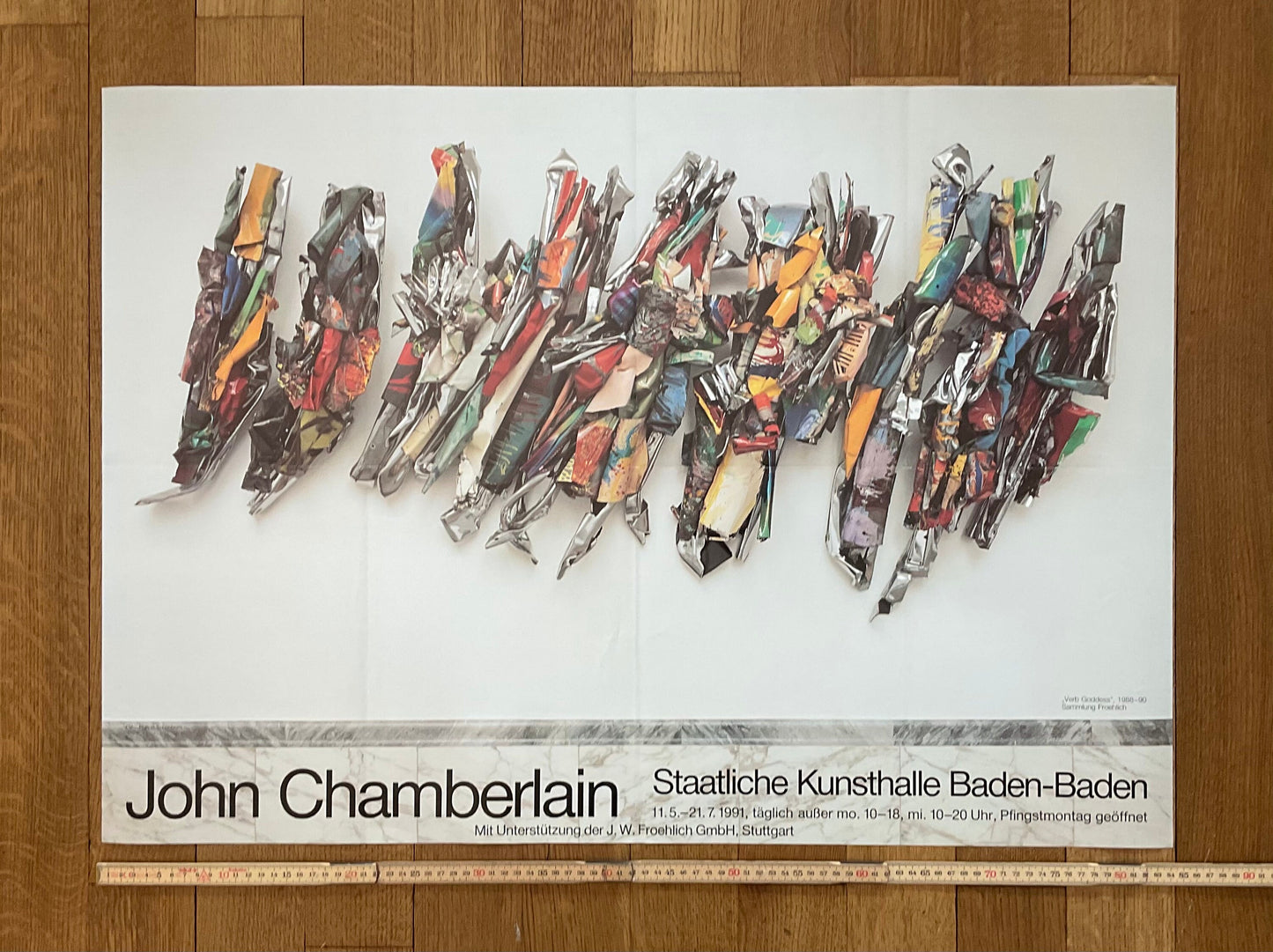 John Chamberlain original art poster folded - 33.1"×23.4" (84×59.5cm)