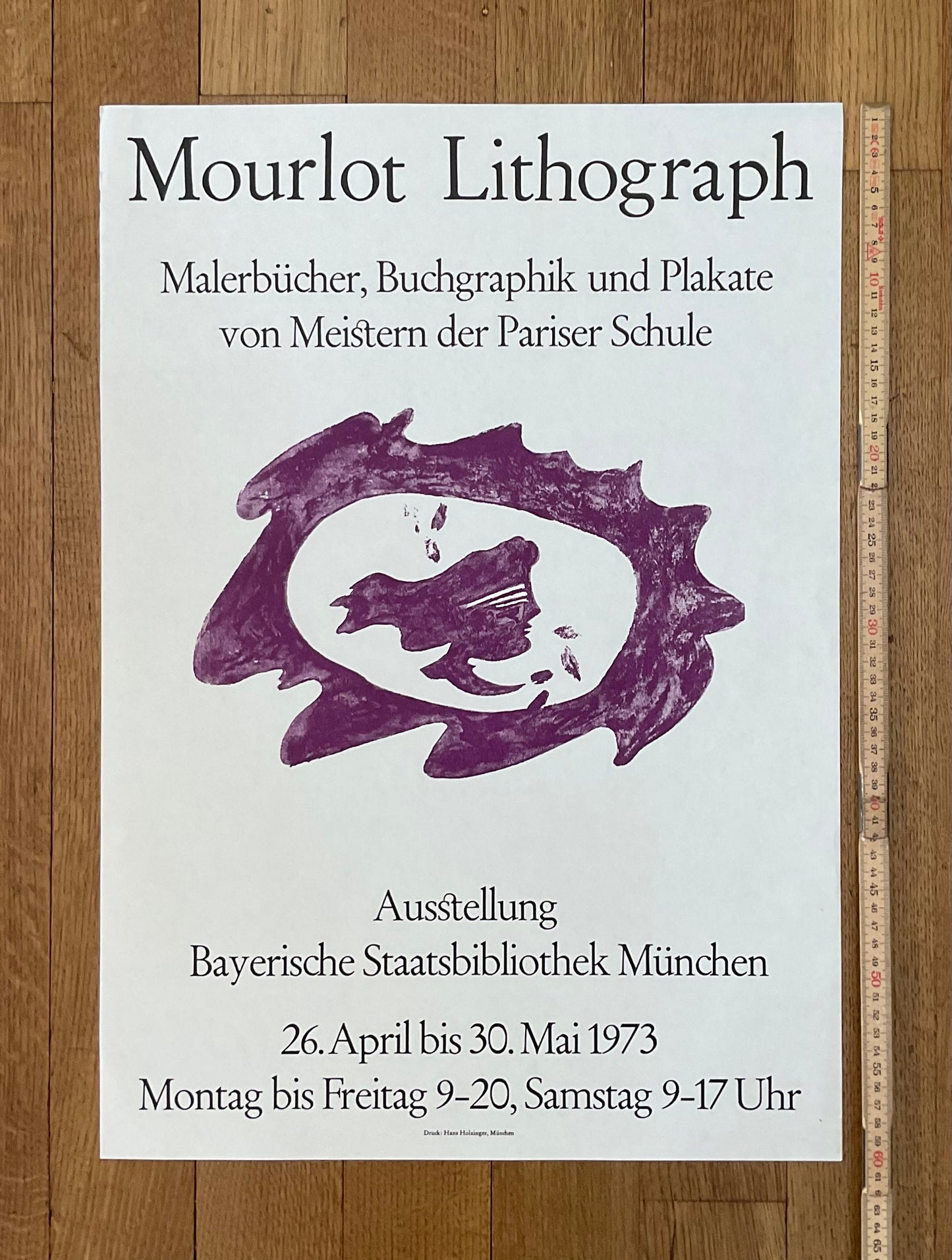 Georges Braque original art poster Mourlot - 16.9"×24.0" (43×61cm)