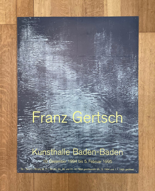 Franz Gertsch original art exhibition poster - 23.4"×30.1" (59.5×76.5cm)