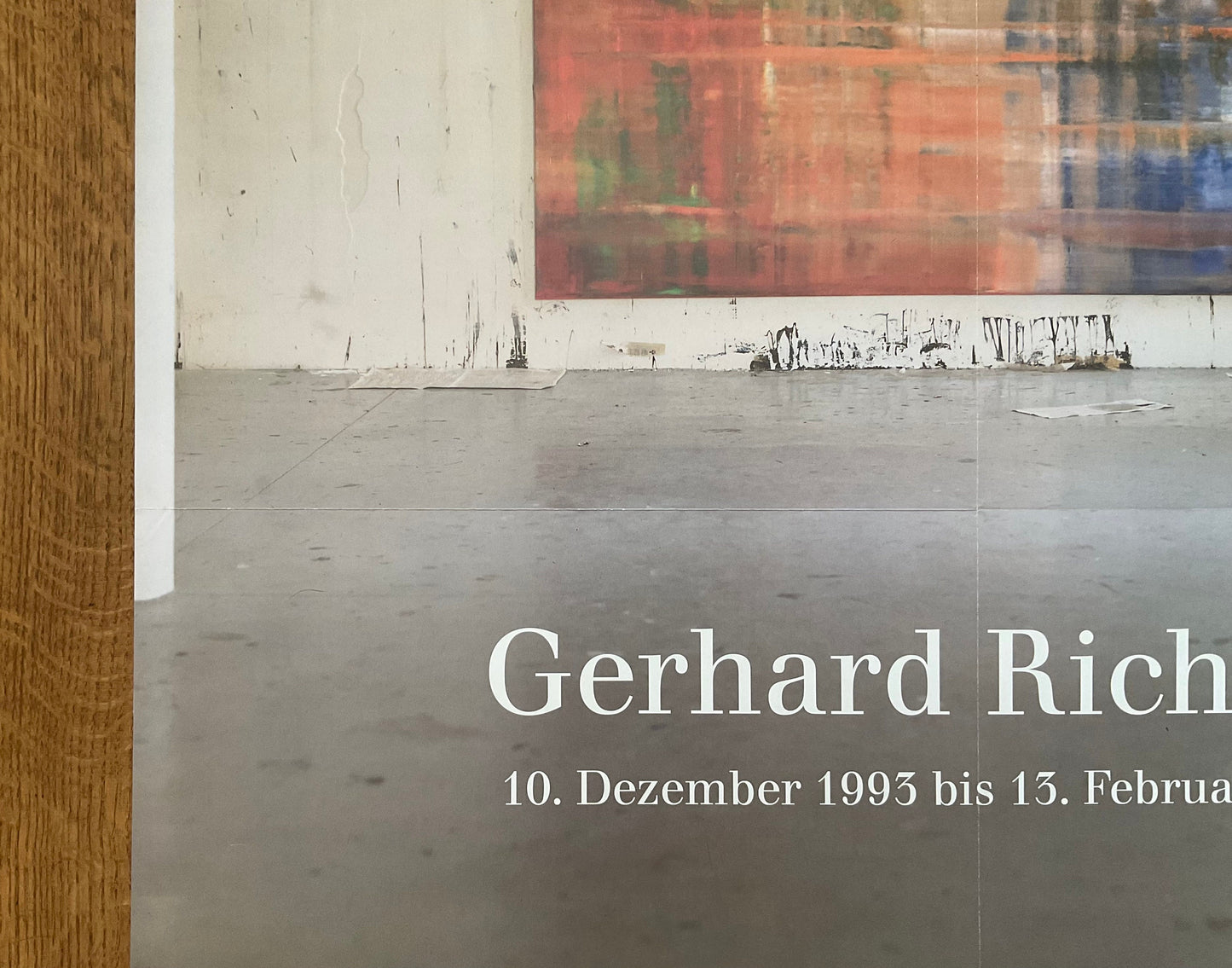 Gerhard Richter original art poster folded - 23.4"×33.1" (59.5×84cm)