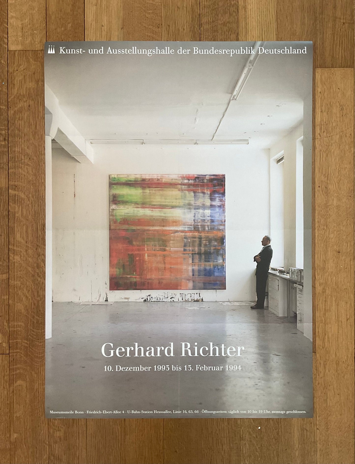 Gerhard Richter original art poster folded - 23.4"×33.1" (59.5×84cm)