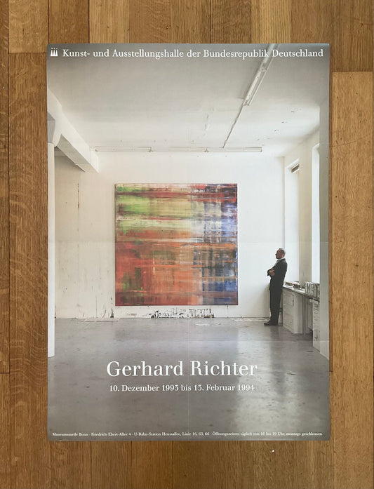 Gerhard Richter original art poster folded - 23.4"×33.1" (59.5×84cm)