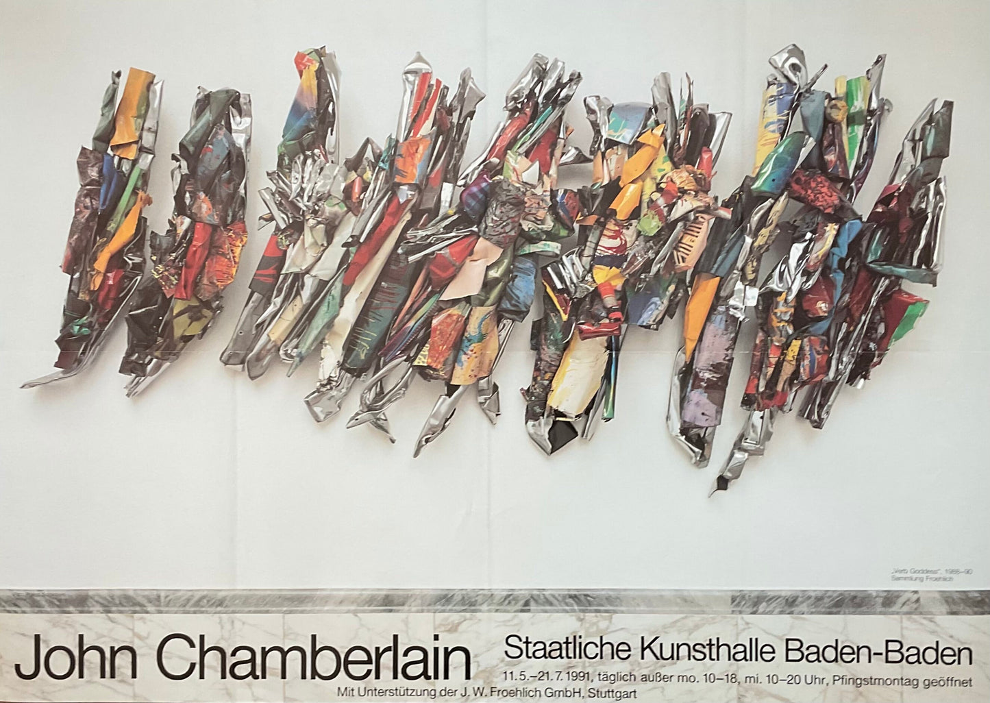 John Chamberlain original art poster folded - 33.1"×23.4" (84×59.5cm)
