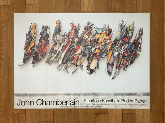 John Chamberlain original art poster folded - 33.1"×23.4" (84×59.5cm)