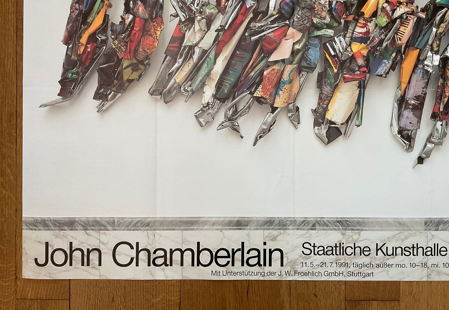 John Chamberlain original art poster folded - 33.1"×23.4" (84×59.5cm)