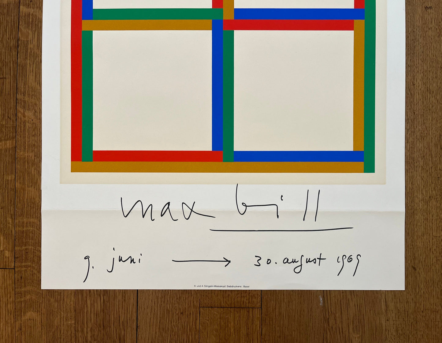 Max Bill original Art Poster - 19.7"×27.6" (50×70cm)