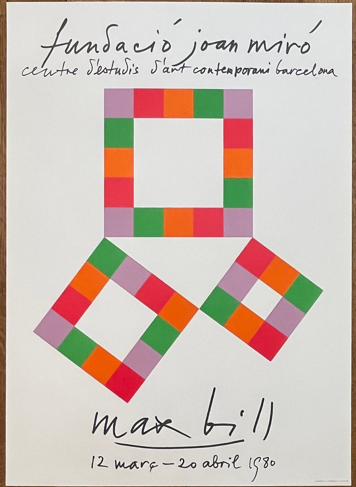 Max Bill original Art Poster - 19.7"×27.6" (50×70cm)