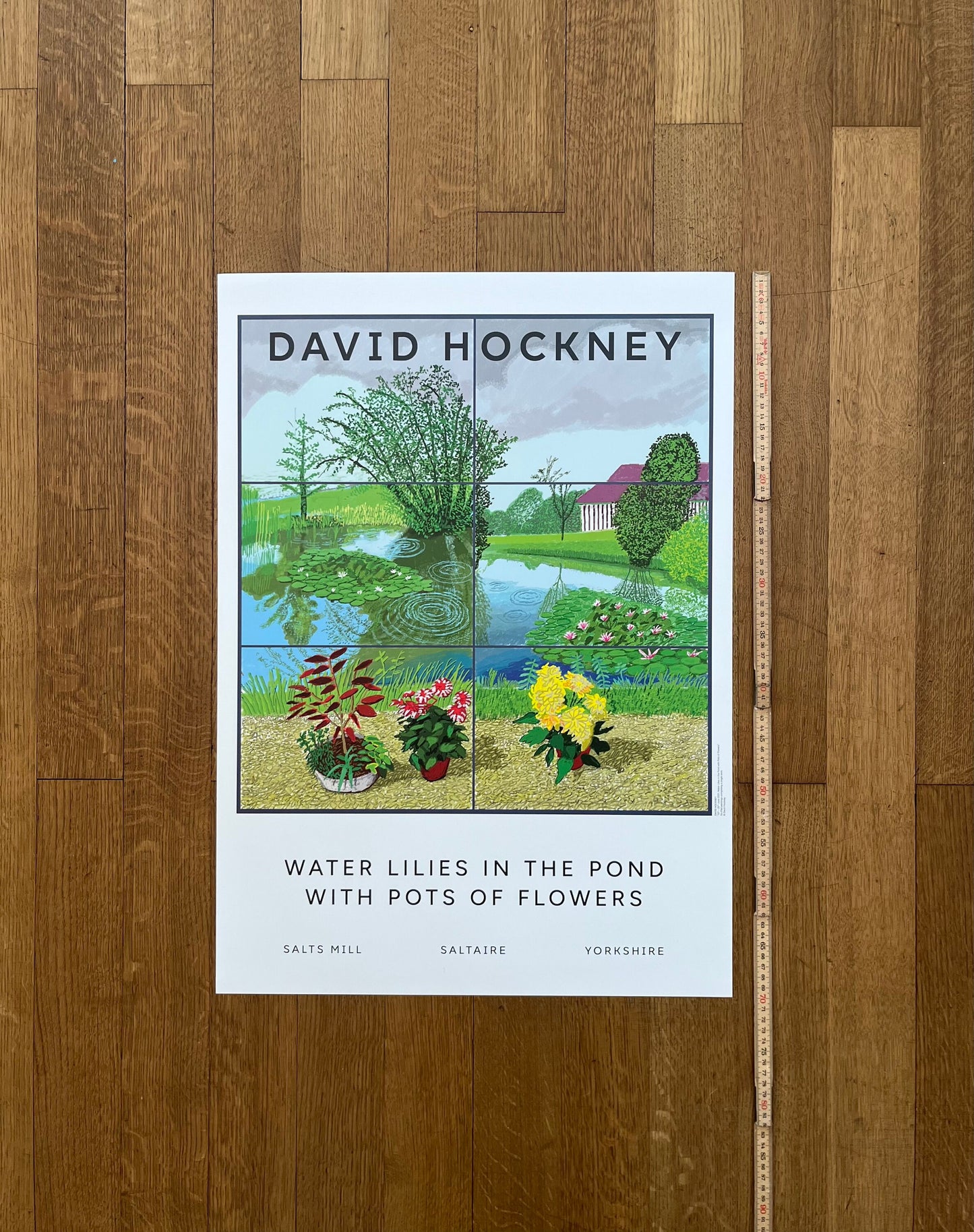David Hockney original art poster - 19.7"×27.6" (50×70cm)