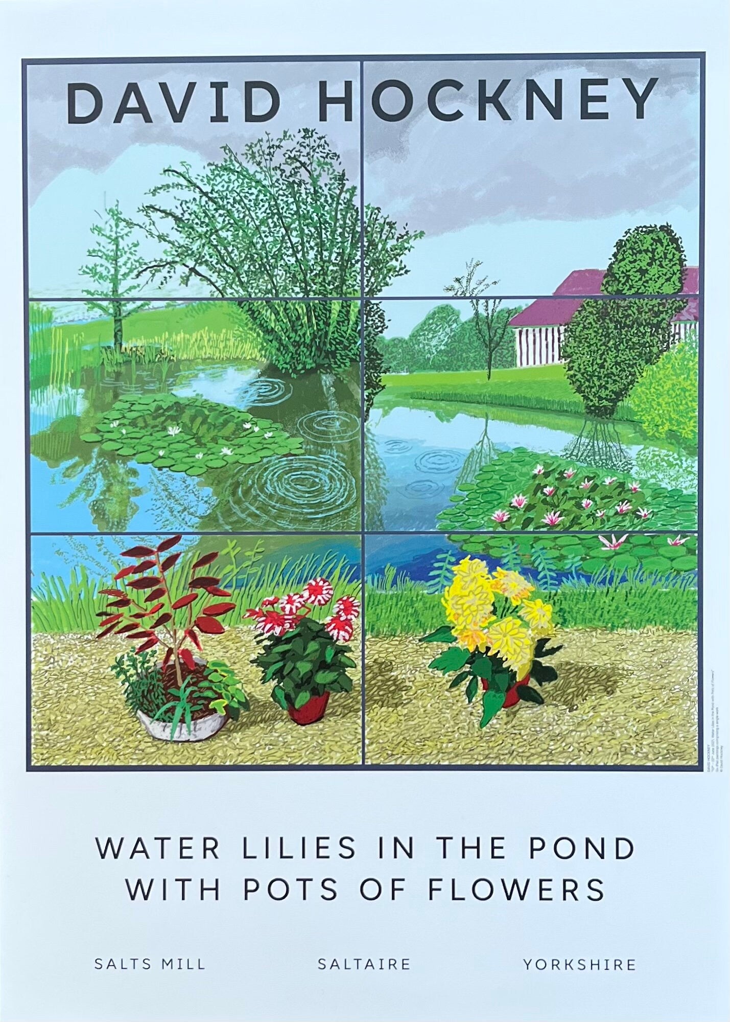 David Hockney original art poster - 19.7"×27.6" (50×70cm)
