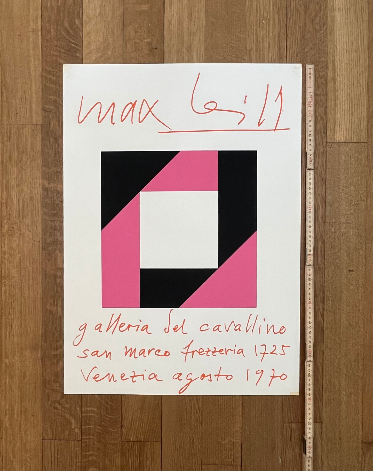 Max Bill original art poster - 19.7"×27.6" (50×70cm)