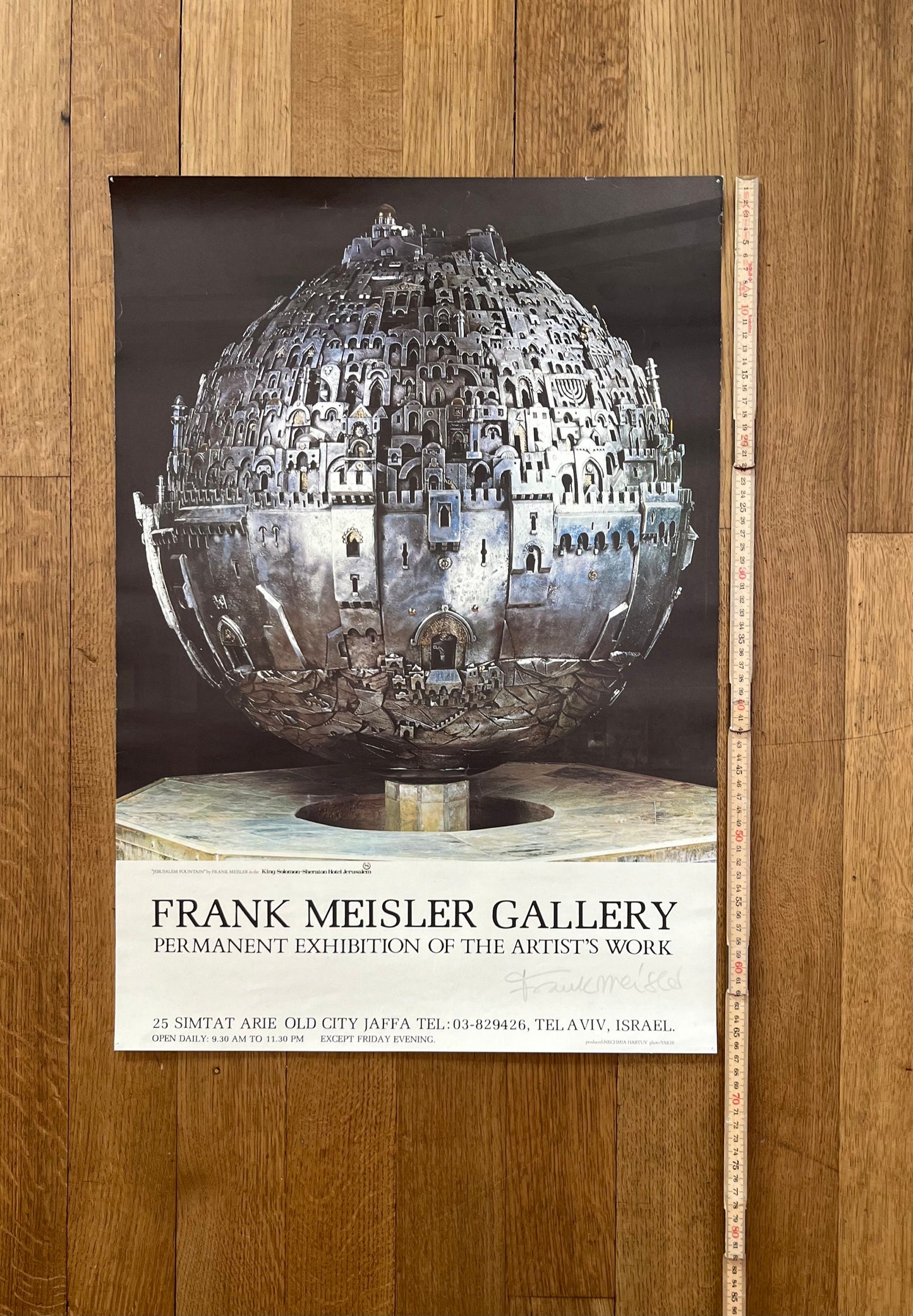 Frank Meisler original art poster signed - 18.3"×26.4" (46.5×67cm)