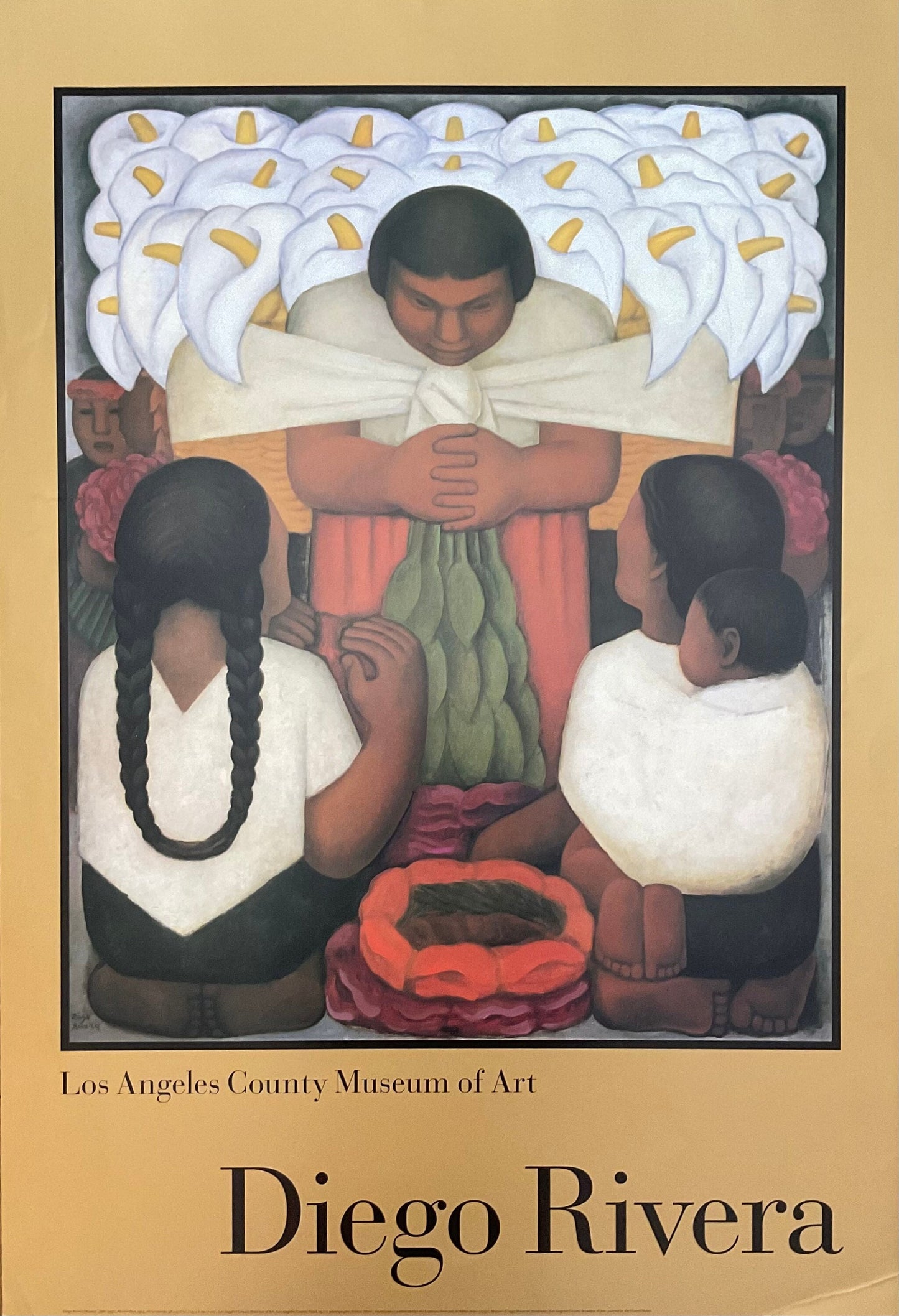 Diego Rivera art exhibition poster - 26.0"×38.0" (66×96.5cm)