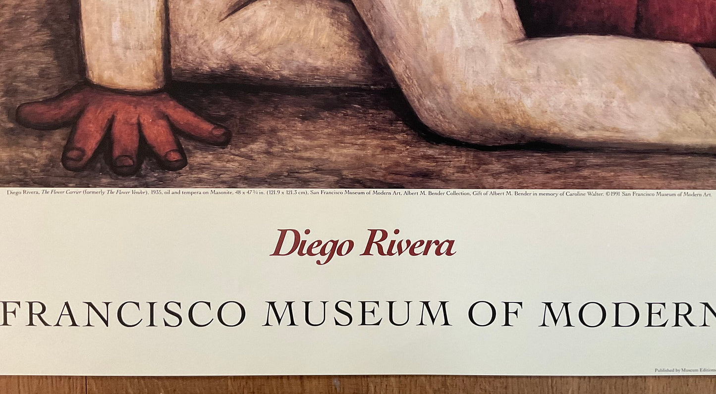 Diego Rivera art exhibition poster - 26.8"×31.3" (68×79.5cm)