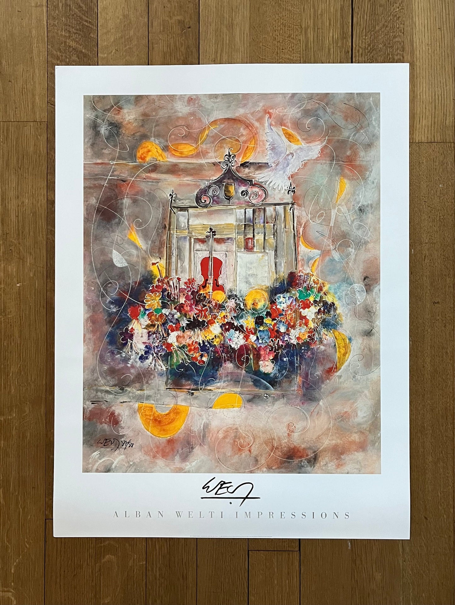 Original Alban Welti art poster - 23.4"×31.3" (59.5×79.5cm)