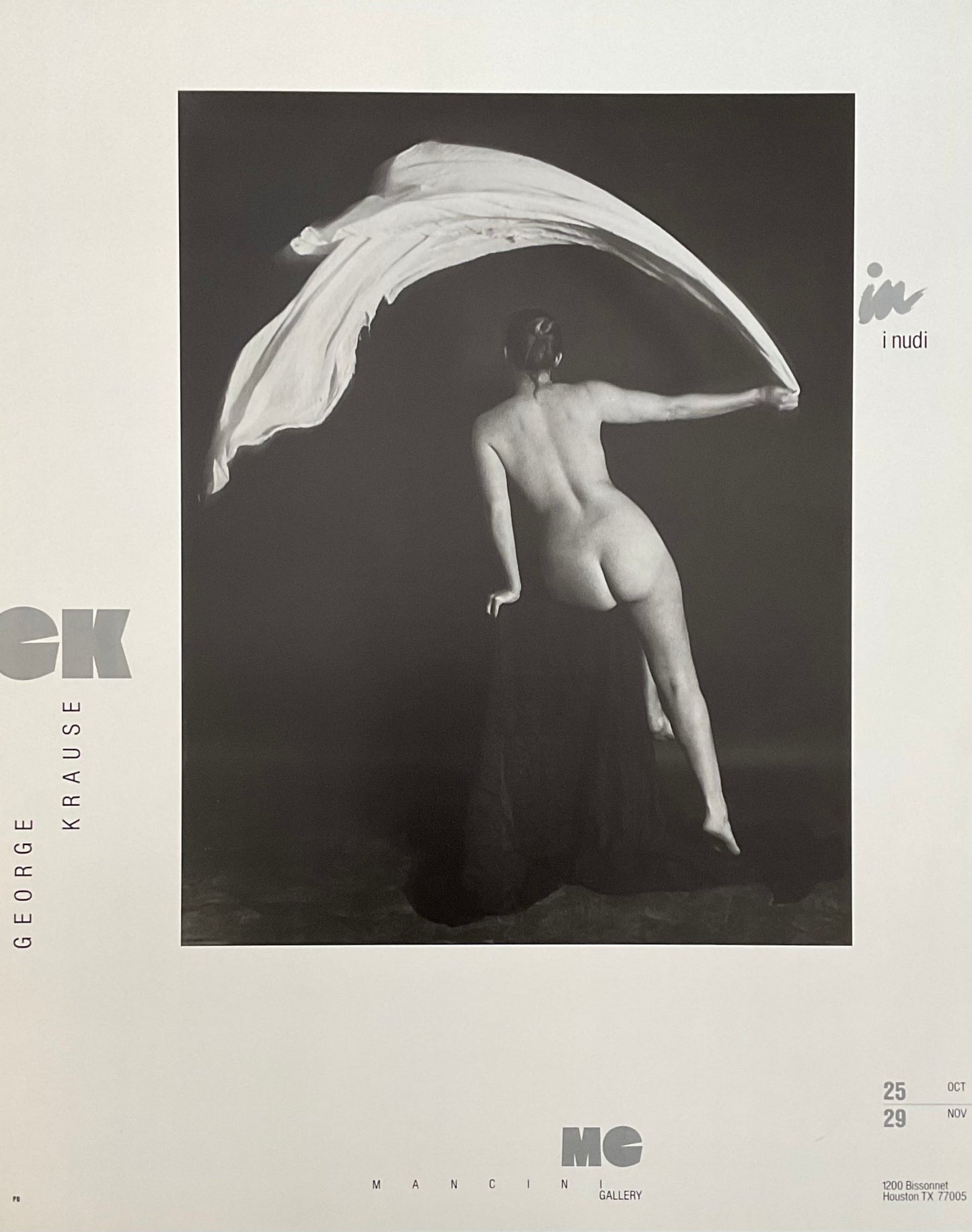 George Krause original photography poster - 23.0"×28.7" (58.5×73cm)