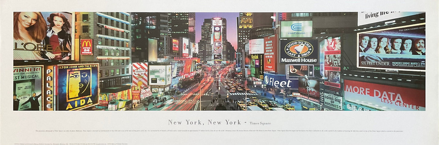 James Blakeway original photography poster - 40.0"×13.6" (101.5×34.5cm)