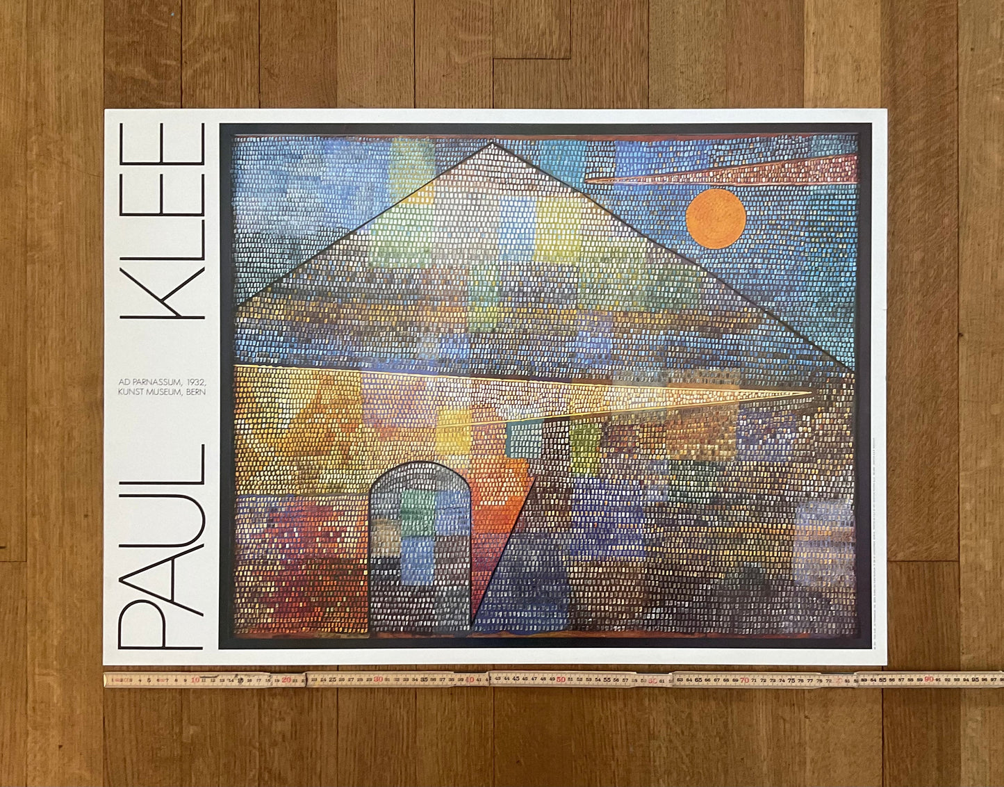 Paul Klee original art exhibition poster - 33.9"×24.0" (86×61cm)