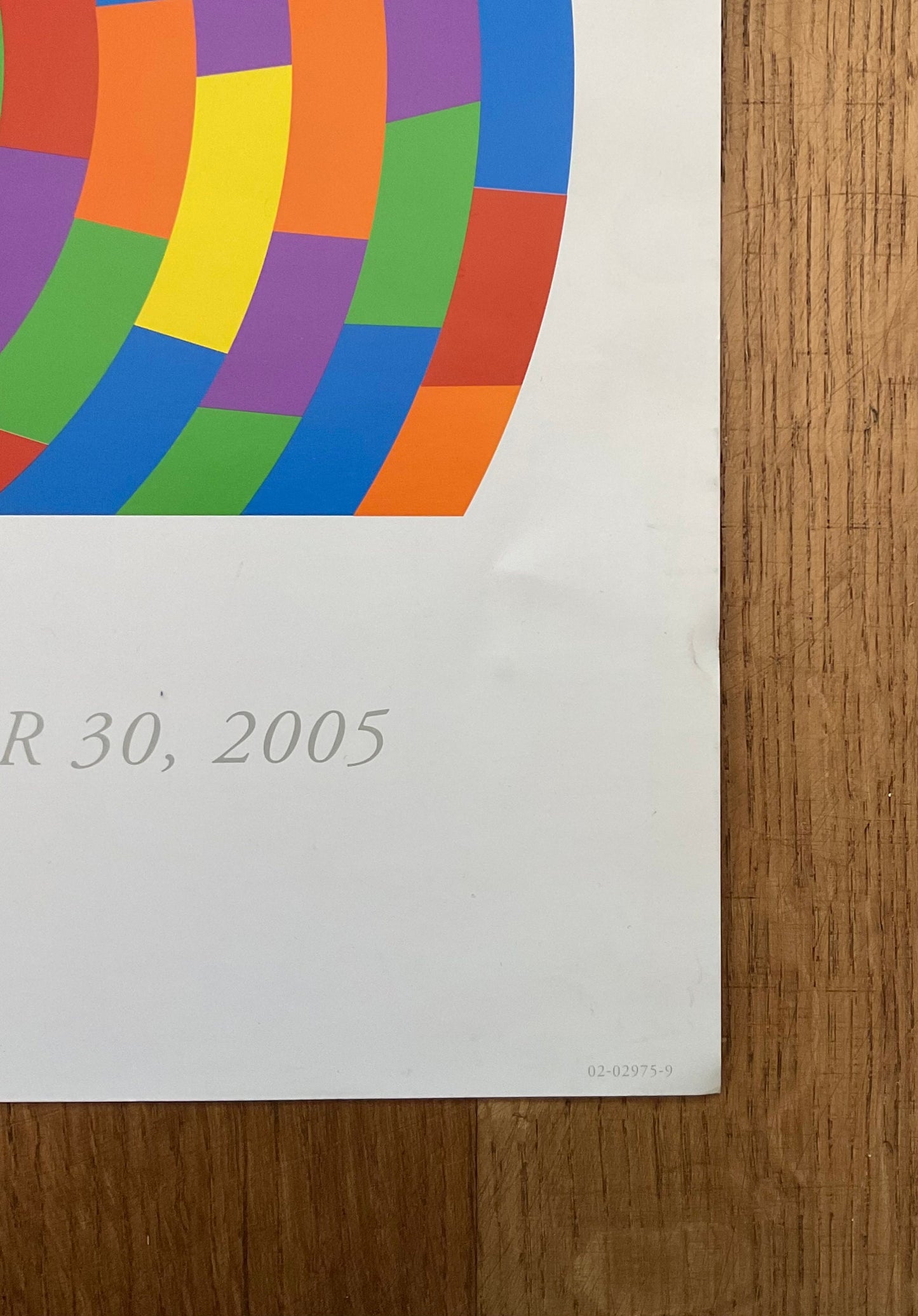 Sol Lewitt original art exhibition poster - 41.9"×15.9" (106.5×40.5cm)