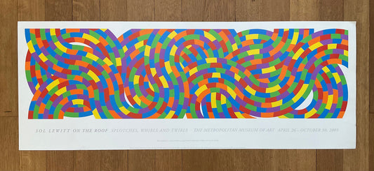 Sol Lewitt original art exhibition poster - 41.9"×15.9" (106.5×40.5cm)